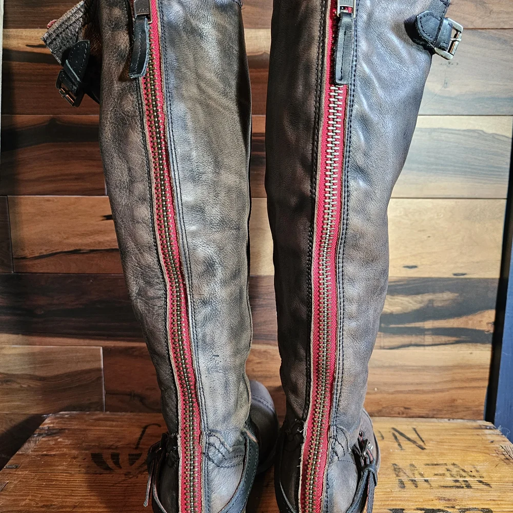 Freebird Roadey Women's Tall Boot-Black Size 9 - Picture 5 of 11